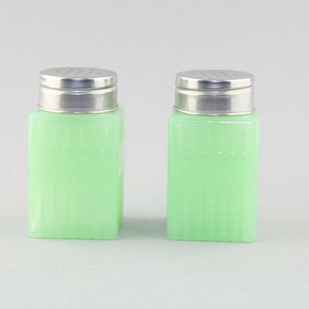 Jadeite Glass Collection Salt & Pepper Shaker Set